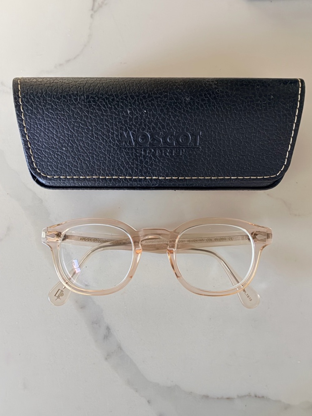 MOSCOT Lemtosh frames in Blush - Round Optical Glasses